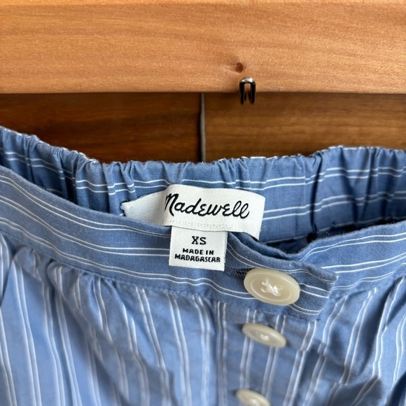 MADEWELL Bistro Mini Skirt in Stripe Blue White
A Line, Size XS - Picture 5 of 6